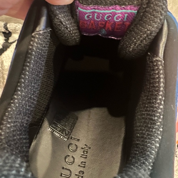 NEW Gucci Men’s Supreme GG Logo Blue Sneakers - Picture 13 of 13